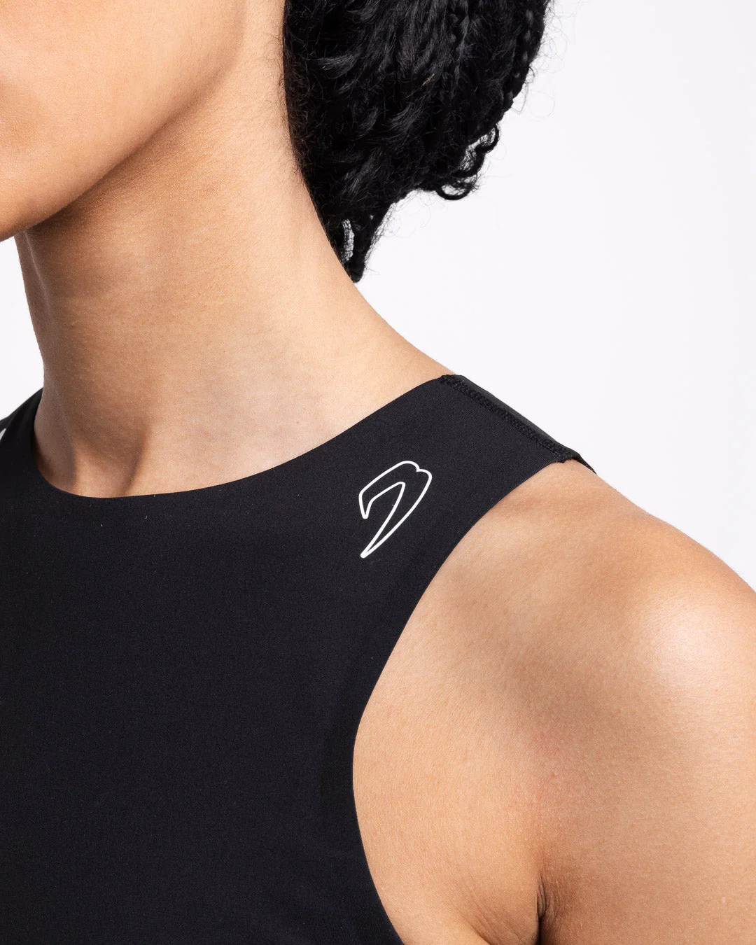 Tunero Racer Sports Bra - Black - Image 4