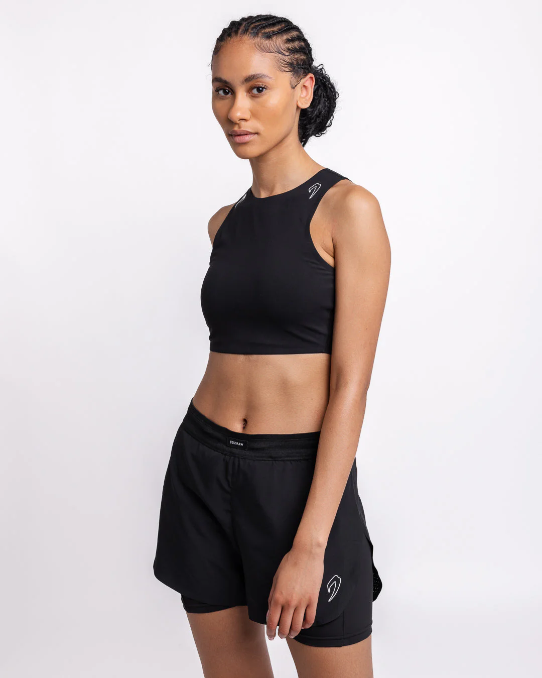 Tunero Racer Sports Bra - Black - Image 6