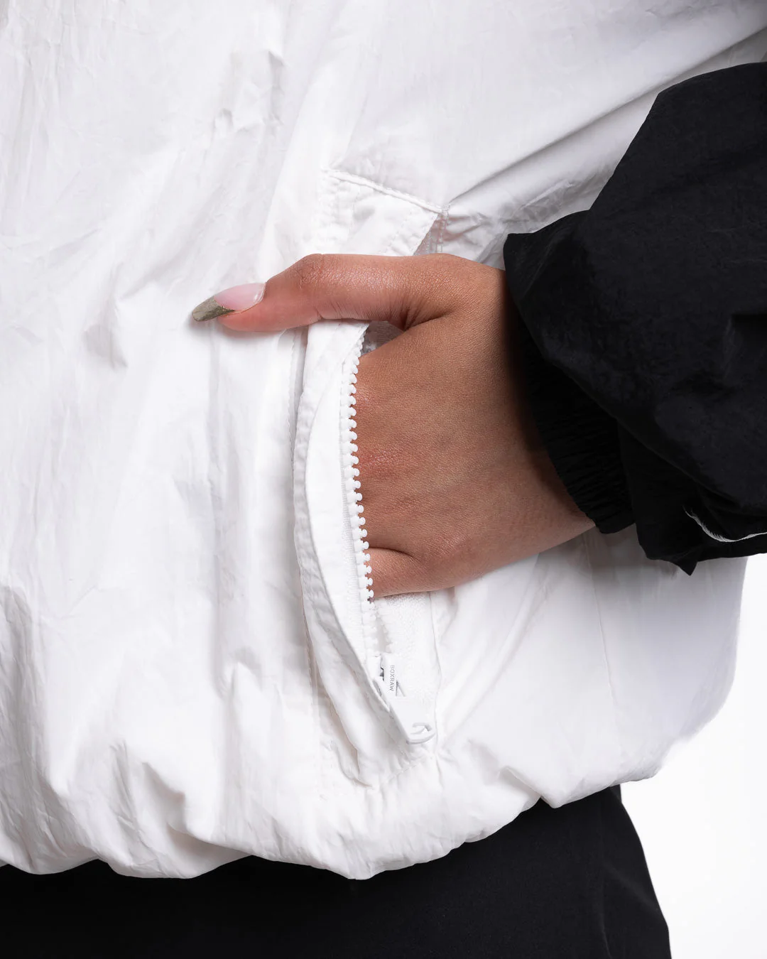 Tunero Track Jacket - White/Black - Image 12