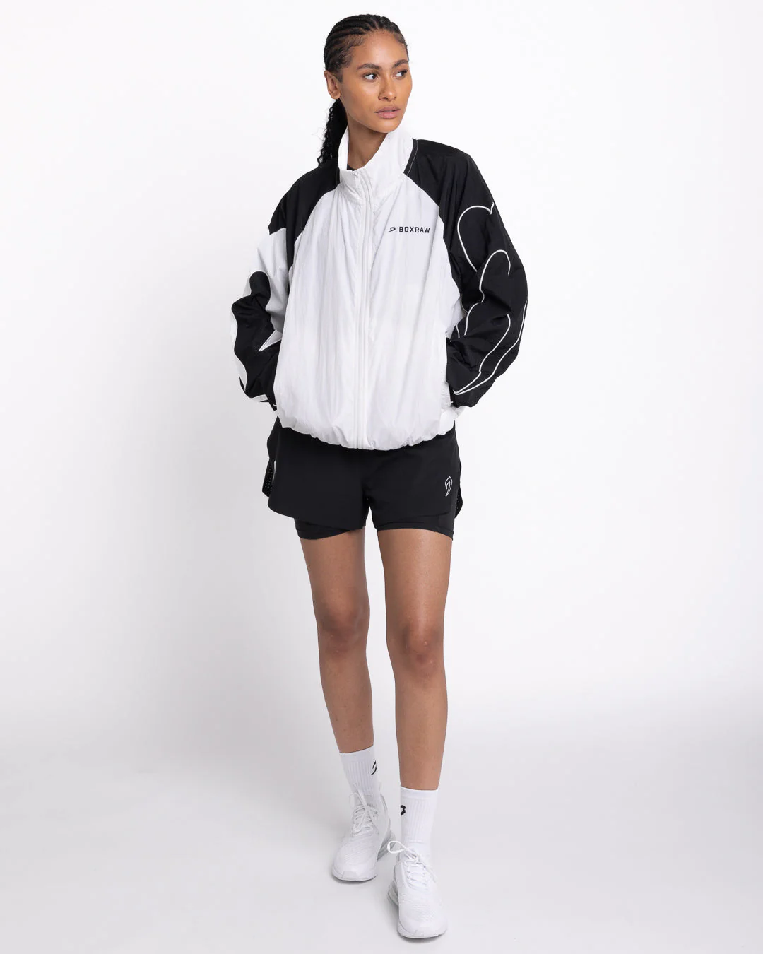 Tunero Track Jacket - White/Black - Image 14