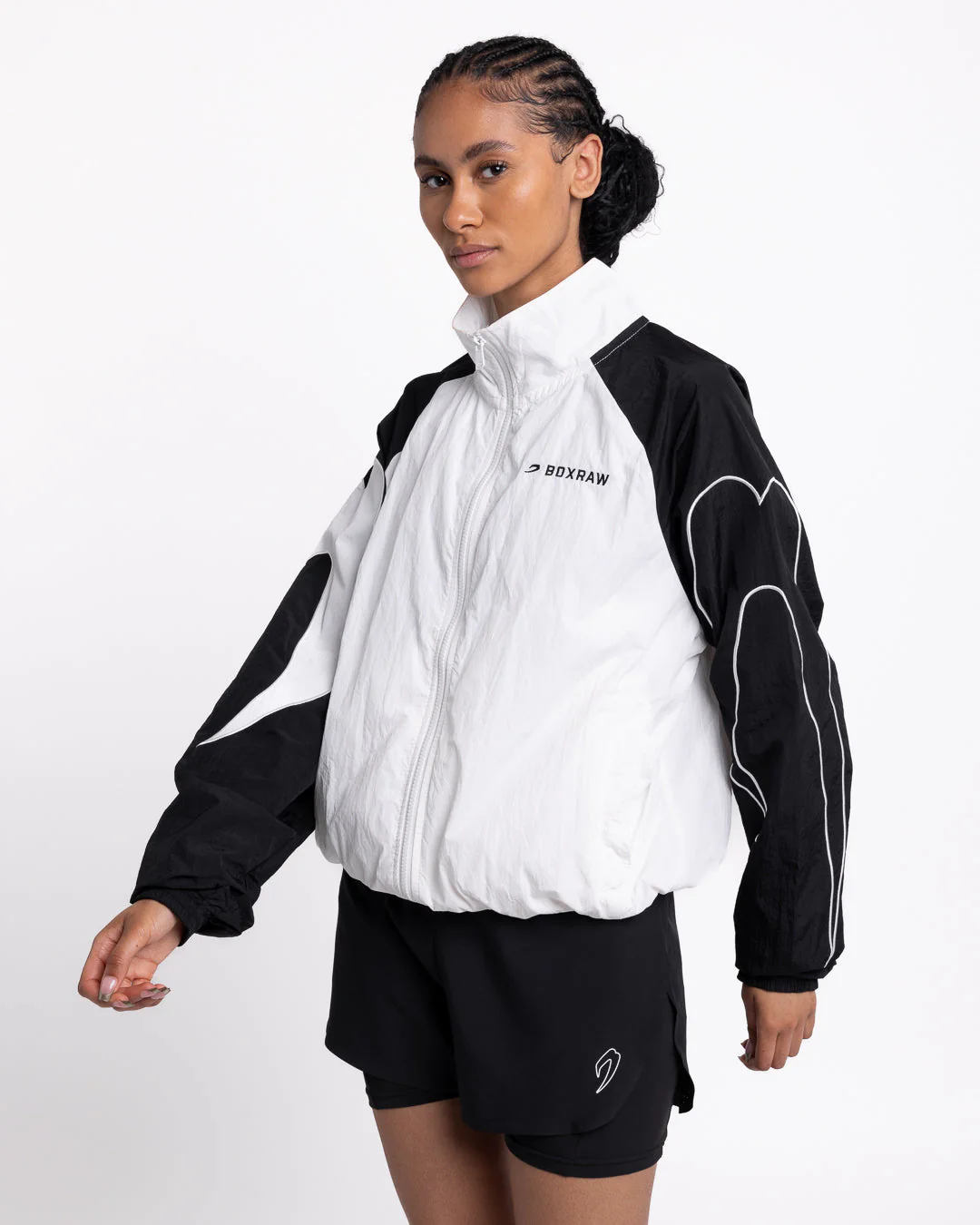 Tunero Track Jacket - White/Black - Image 6