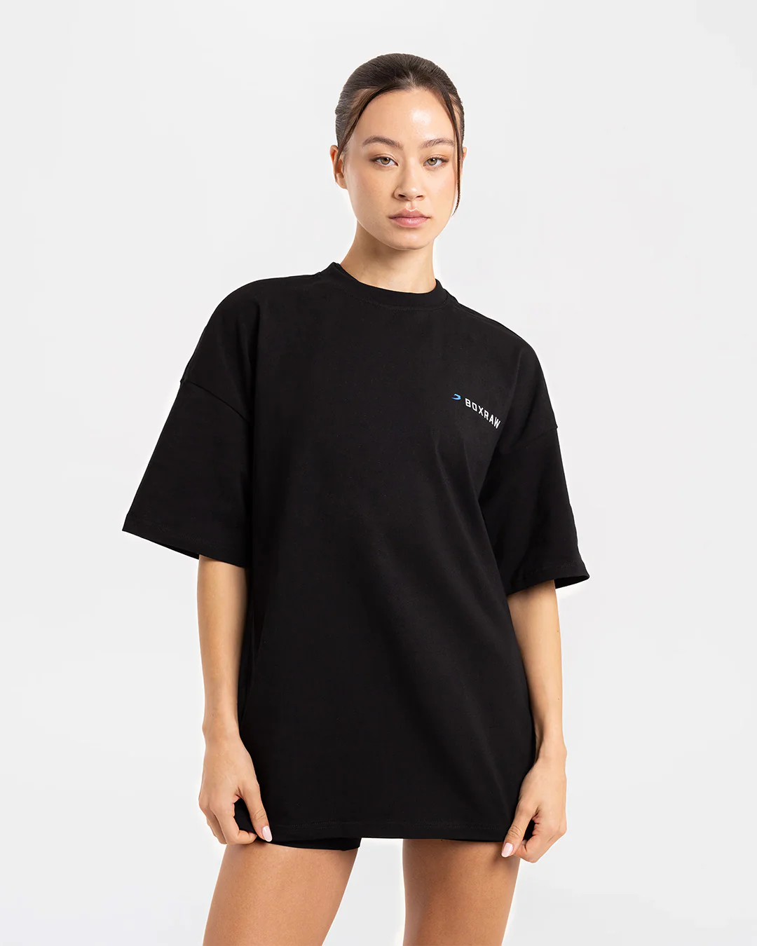 We Don't Play Boxing Oversized T-Shirt - Black/Blue - Image 3