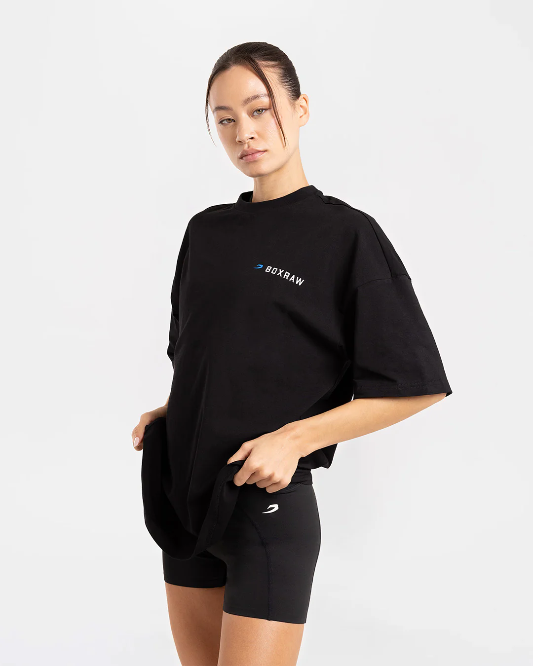 We Don't Play Boxing Oversized T-Shirt - Black/Blue - Image 4