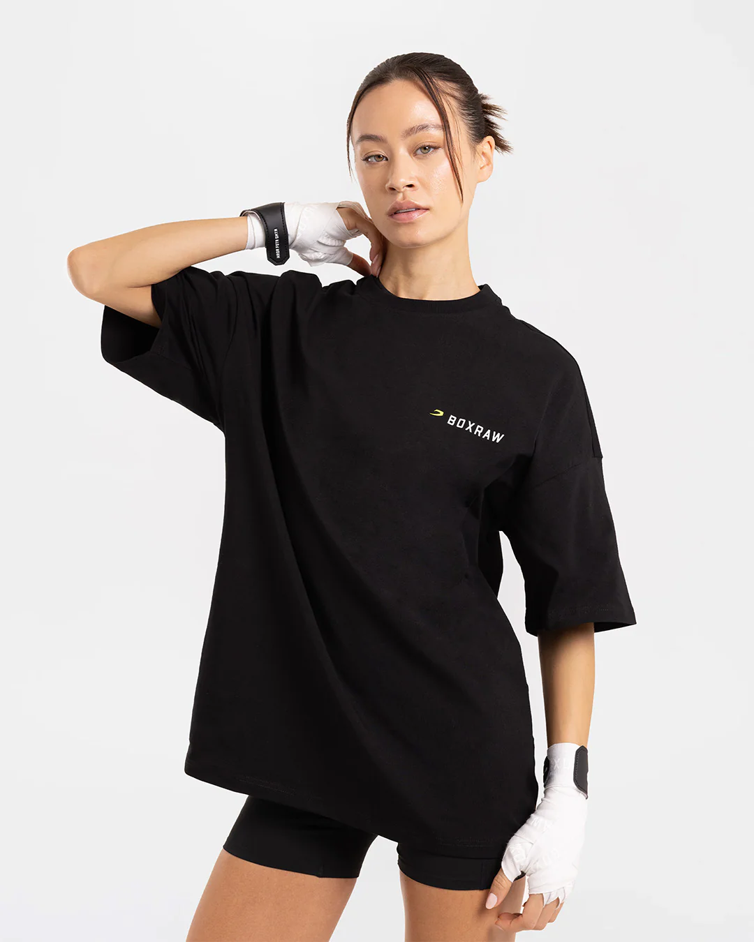 We Don't Play Boxing Oversized T-Shirt - Black/Yellow - Image 4