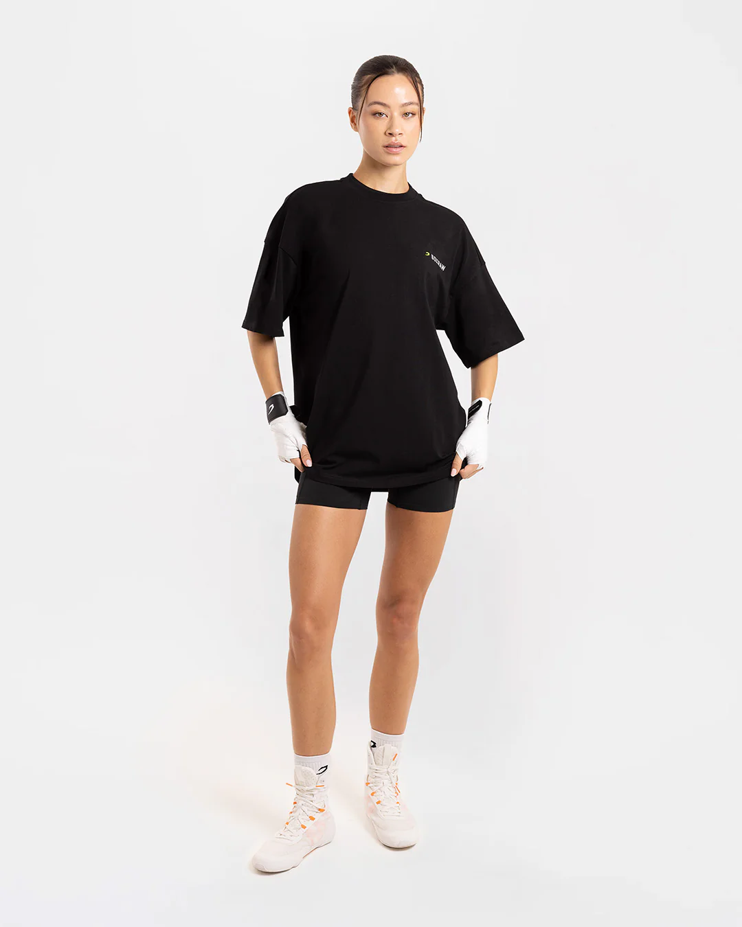 We Don't Play Boxing Oversized T-Shirt - Black/Yellow - Image 6