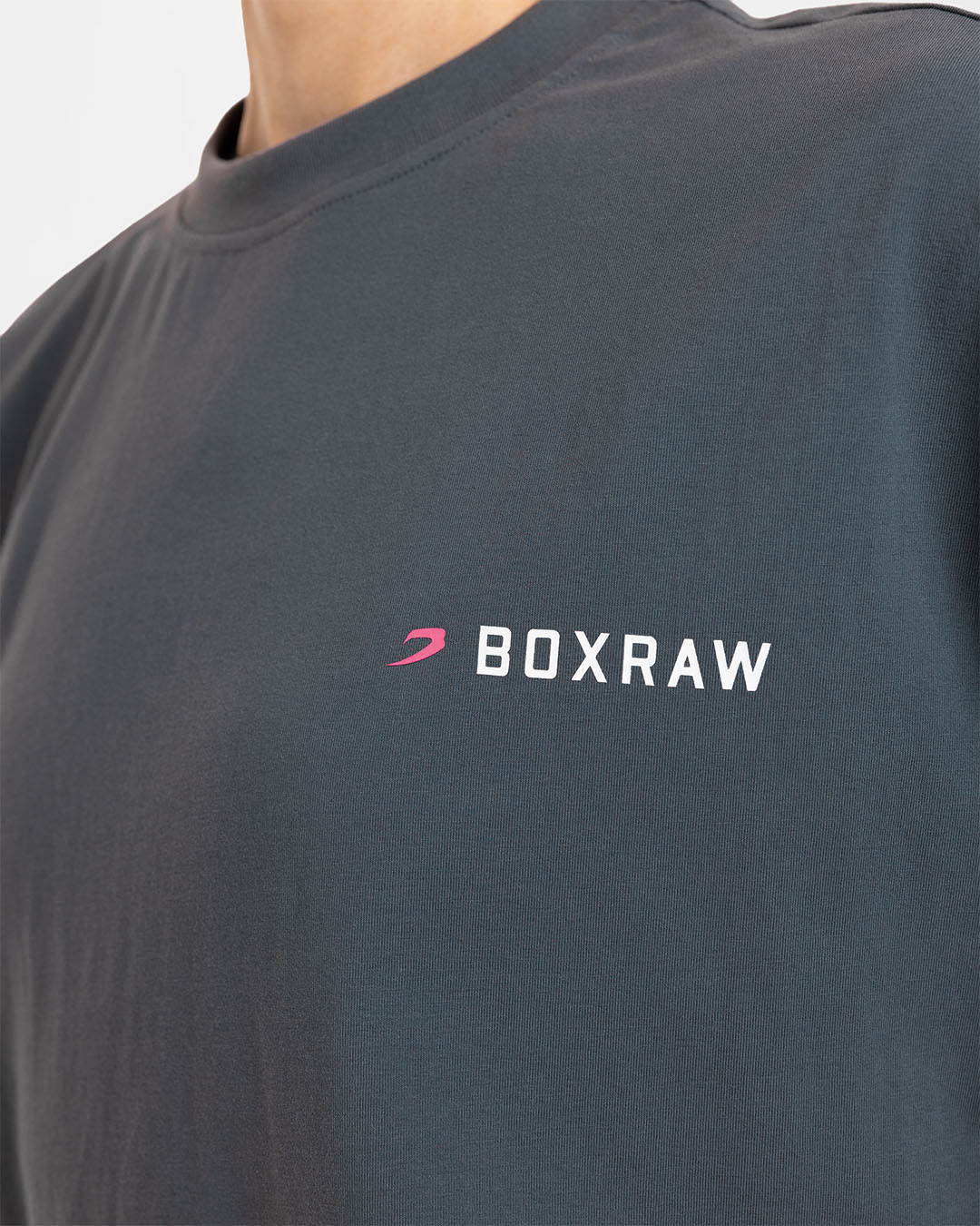 We Don't Play Boxing Oversized T-Shirt - Grey/Pink - Image 5