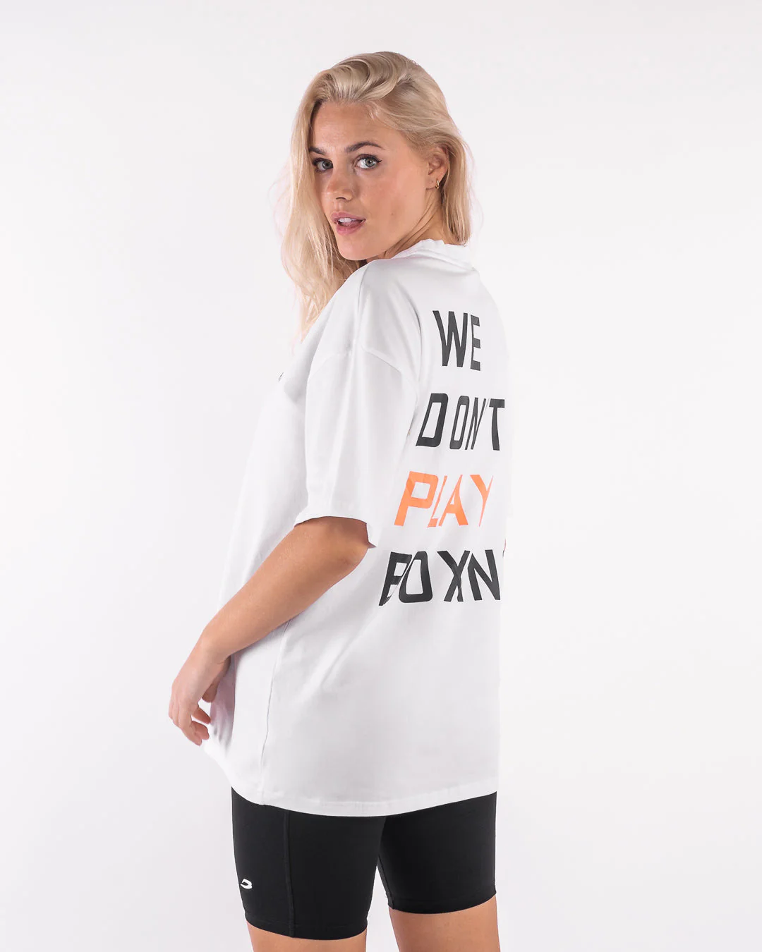 We Don't Play Boxing Oversized T-Shirt - White - Image 5