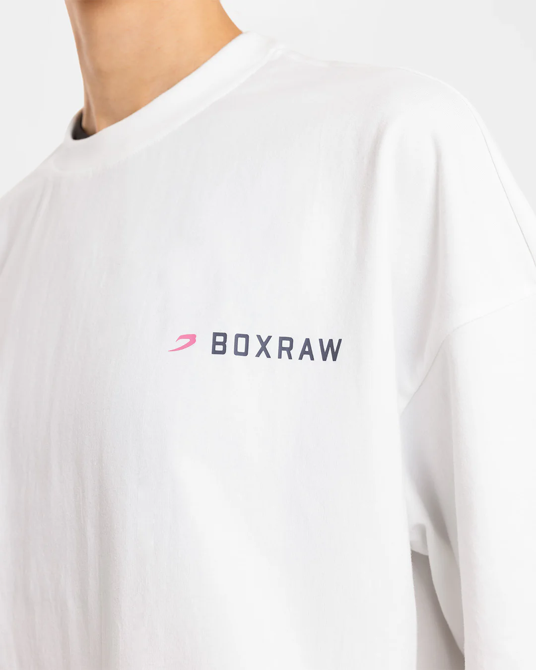 We Don't Play Boxing Oversized T-Shirt - White/Pink - Image 6